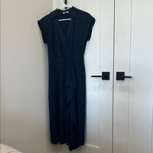Calvin Klein Midnight Blue Asymmetrical Dress - Size 6